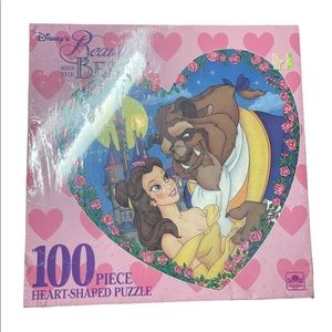 Beauty and the Beast Puzzle and Coloring book brand new